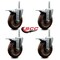 Service Caster 5 Inch High Temp Glass Filled Nylon 34 Inch Stem Caster Set with Total Lock Brake SCC-TSTTL20S514-GFNSHT-34212-4 - alternate 4